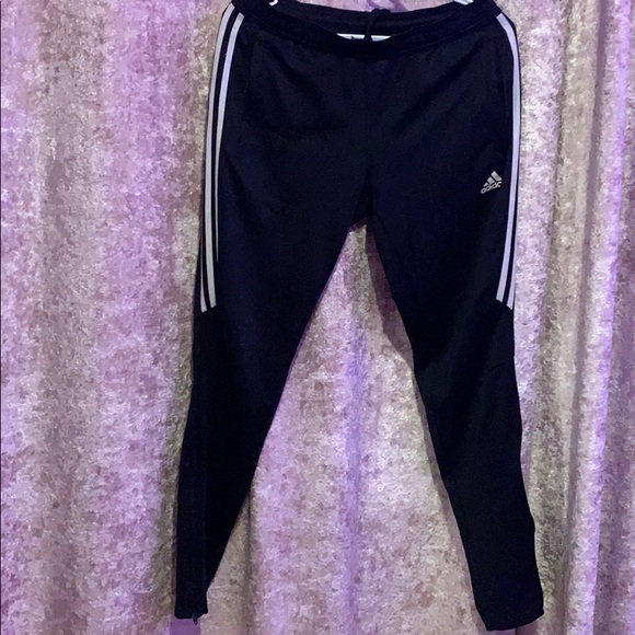 Black and white adidas pants Size M - Picture 1 of 2